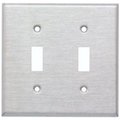 Doomsday Stainless Steel Metal Wall Plates 2 Gang Toggle Switch DO99548